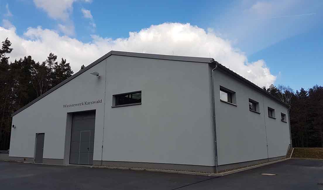 UV Anlage zur Desinfektion von Trinkwasser im Wasserwerk Karlswald